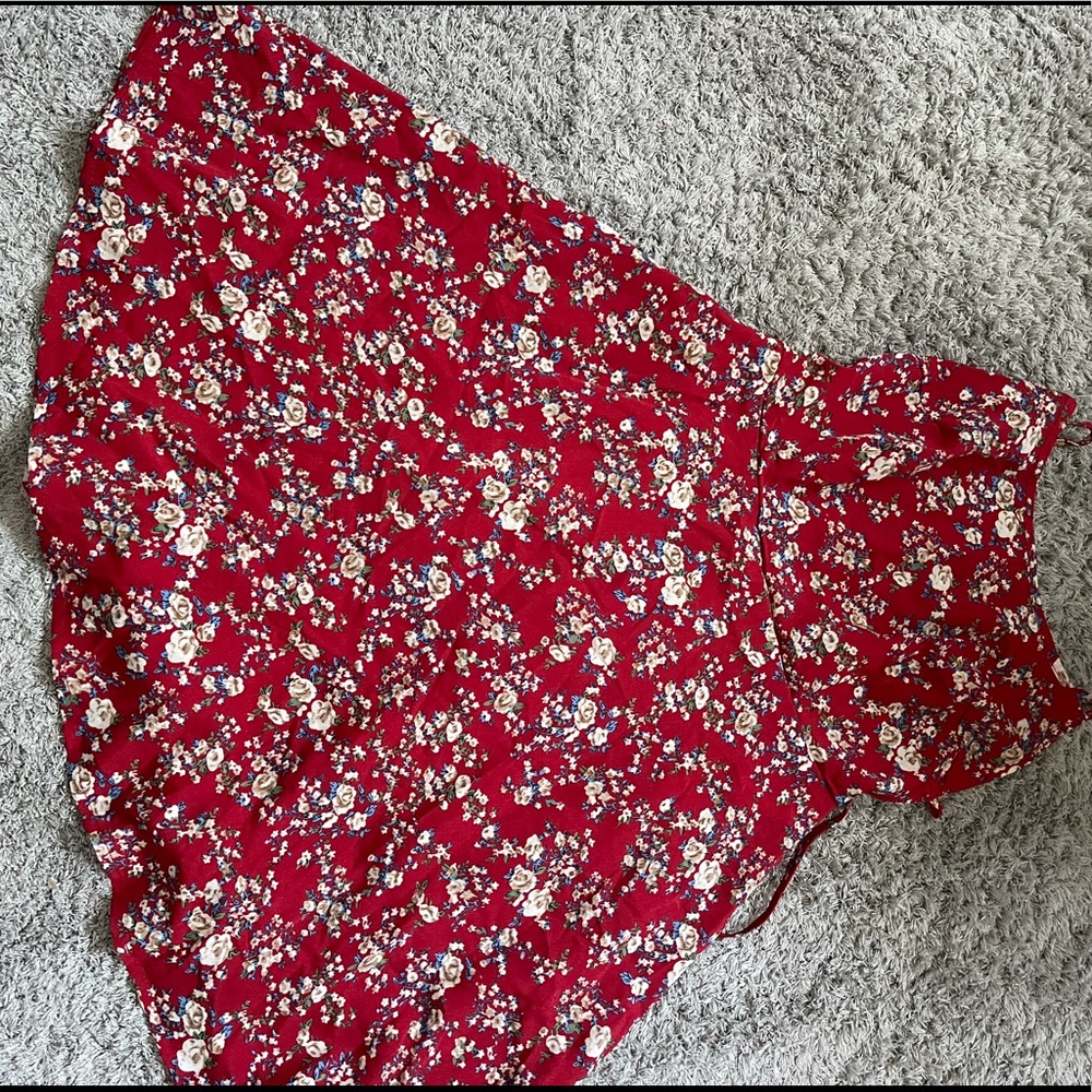 Red summer dress